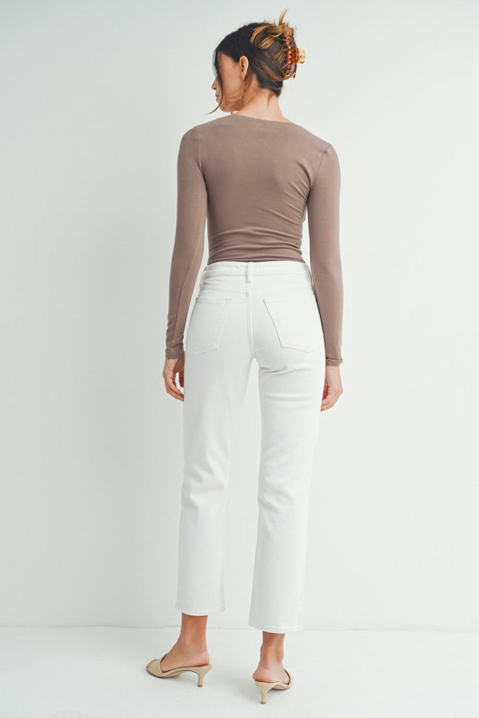 JBD Aiden Straight Leg Jeans | cream